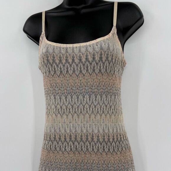 Free People Intimately Knit Slip Dress Chemise in Neutral Multi | Small - Picture 3 of 7